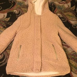 Fuzzy plush jacket